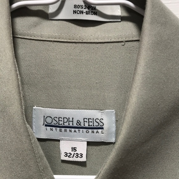 Joseph & Feiss Long Sleeve Shirt SIZE 15 32-33 - Picture 2 of 3
